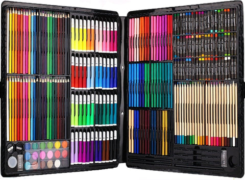 258 Piecs Inspiration Art Set for Drawing and Sketching Colored Pencils Crayons Case Painting Set