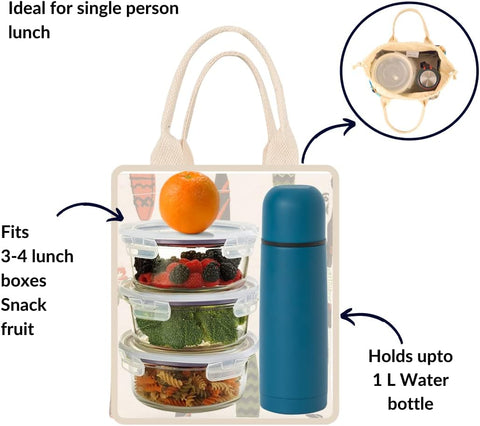 earthsave Insulated Lunch Bag for Office Women & Men (Orange & White) | Eco-Friendly Canvas Tiffin Bags for School, Cotton Drawstring Lunch Bag for Kids| Cloth Lunch Box Bags | Surfer Lunch Bag earthsave Insulated Lunch Bag for Office Women & Men (Orange & White) | Eco-Friendly Canvas Tiffin Bags for School, Cotton Drawstring Lunch Bag for Kids| Cloth Lunch Box Bags | Surfer Lunch Bag