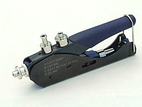 Cabelcon Compression Tool / Compression Pliers - Universal CX3 Connector Tool - Mini, Short, F, BNC, IEC for RG6/7/59 - Magnetic, Blue Cabelcon Compression Tool / Compression Pliers - Universal CX3 Connector Tool - Mini, Short, F, BNC, IEC for RG6/7/59 - Magnetic, Blue