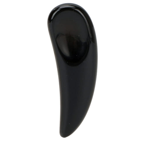 Curved Cosmetic Spatula, Mini Jade Stone Eye Cream Applicator Face Gua Sha Massage Stick for Reduce Puffiness and Relieving Facial Tension (Black) Curved Cosmetic Spatula, Mini Jade Stone Eye Cream Applicator Face Gua Sha Massage Stick for Reduce Puffiness and Relieving Facial Tension (Black)