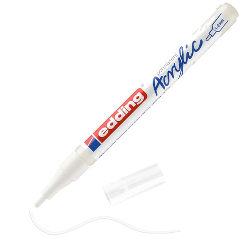 edding 5300 white - 1 paint marker pen - fine round nib 1-2mm - for drawing on canvas, art paper and wood - acrylic markers for pebbles, waterproof edding 5300 white - 1 paint marker pen - fine round nib 1-2mm - for drawing on canvas, art paper and wood - acrylic markers for pebbles, waterproof