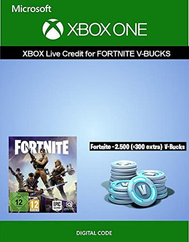 Xbox Live credit for Fortnite - 2.500 V-Bucks + 300 extra V-Bucks | Xbox One - Download Code Xbox Live credit for Fortnite - 2.500 V-Bucks + 300 extra V-Bucks | Xbox One - Download Code