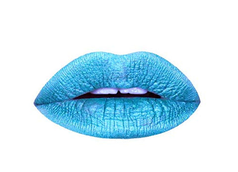Aromi Bright Blue Metallic Liquid Lipstick | Ocean Lip Color with Shimmery Finish, Vegan, Cruelty-free, Long-lasting, Handmade (Snow Queen) Aromi Bright Blue Metallic Liquid Lipstick | Ocean Lip Color with Shimmery Finish, Vegan, Cruelty-free, Long-lasting, Handmade (Snow Queen)