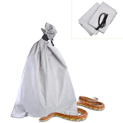 2 pack Cloth Snake Reptile Bag with Bite Free Pouch Corner Drawstring for Capturing Moving Transporting Hunting Catching Snakes Reptiles to Vet or Travel (16x22) 2 pack Cloth Snake Reptile Bag with Bite Free Pouch Corner Drawstring for Capturing Moving Transporting Hunting Catching Snakes Reptiles to Vet or Travel (16x22)