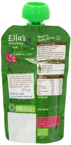 7 Pack of Gluten Free Ellas Kitchen S1 Broccoli Pears & Peas 120 g 7 Pack of Gluten Free Ellas Kitchen S1 Broccoli Pears & Peas 120 g