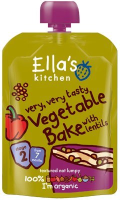Ella's Kitchen - Stage 2 Baby Food - Vegetable Bake - 130g (Pack of 5) Ella's Kitchen - Stage 2 Baby Food - Vegetable Bake - 130g (Pack of 5)