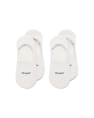 GANT Men's Invisible Socks 2-Pack, White, Standard GANT Men's Invisible Socks 2-Pack, White, Standard
