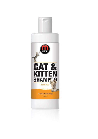 Mikki Cat & Kitten Shampoo, Low Foaming Formula, Easy Rinse, Gentle, Non-Irritating, 250 ml, Crisp Pear Fragrance Mikki Cat & Kitten Shampoo, Low Foaming Formula, Easy Rinse, Gentle, Non-Irritating, 250 ml, Crisp Pear Fragrance