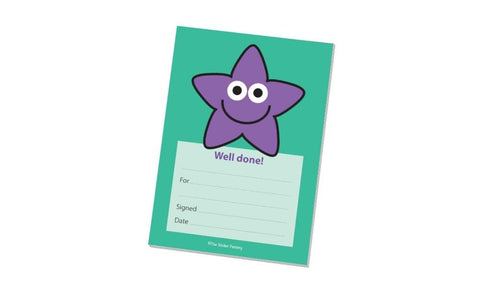 Well Done Purple Star Praise Pad Bulk Pack Well Done Purple Star Praise Pad Bulk Pack