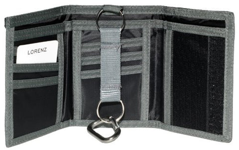 Canvas Wallet with Belt Clip.in Black by Lorenz (Ref8002) Canvas Wallet with Belt Clip.in Black by Lorenz (Ref8002)