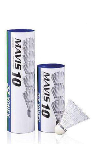 YONEX Mavis 10 Badminton Shuttlecocks - Tube of 1/2 Dozen, Colour - White, K-REY-YX10 YONEX Mavis 10 Badminton Shuttlecocks - Tube of 1/2 Dozen, Colour - White, K-REY-YX10