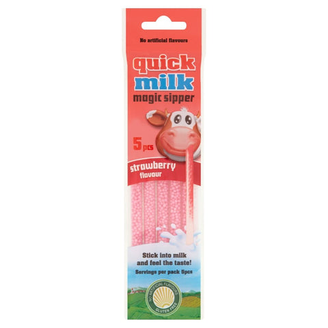 Quick Milk Strawberry Magic Sipper, 30 g, Pack of 20 Quick Milk Strawberry Magic Sipper, 30 g, Pack of 20