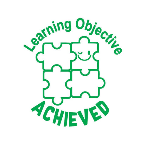 Learning Objective Achieved Stamper - Green Learning Objective Achieved Stamper - Green