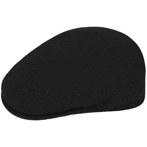 Kangol Wool 504 Flat Cap, Black, Medium Kangol Wool 504 Flat Cap, Black, Medium