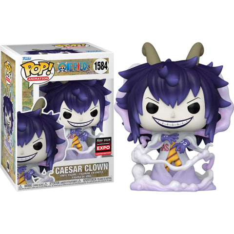 Funko Pop! Animation: One Piece - Caesar Clown (2024 Limited Edition Entertainment Expo Shared Exclusive) Funko Pop! Animation: One Piece - Caesar Clown (2024 Limited Edition Entertainment Expo Shared Exclusive)