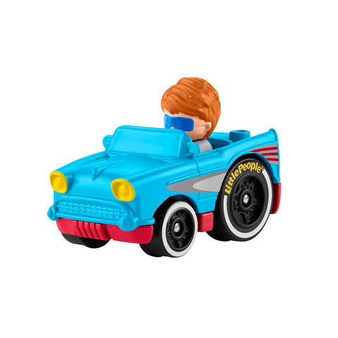 Little People Wheelies Retro Convertible - GMJ25 ~ Baby Blue and Red Car Little People Wheelies Retro Convertible - GMJ25 ~ Baby Blue and Red Car