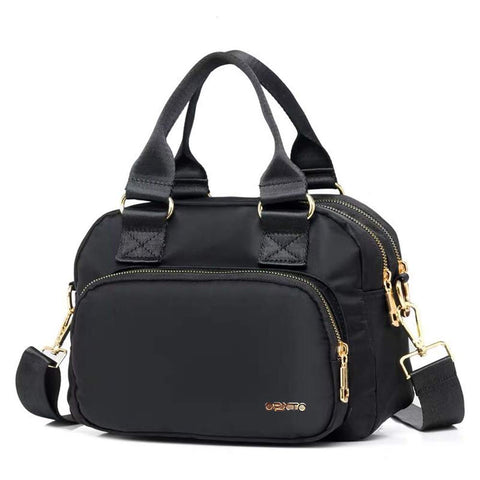 Nylon Shoulder Handbags for Women, OPXTO Waterproof Multi Pocket Purses and Cross-body Bags, High-dense Nylon Oxford Multi-function Lightweight Tote Bag. (Black) Nylon Shoulder Handbags for Women, OPXTO Waterproof Multi Pocket Purses and Cross-body Bags, High-dense Nylon Oxford Multi-function Lightweight Tote Bag. (Black)