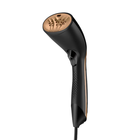 Philips Steam&Go Plus Handheld Clothes Steamer, Vertical and Horizontal Garment Steamer, No Ironing Board Needed, 0.07 Litre, 1300 W, Black/Copper, GC362/86 Philips Steam&Go Plus Handheld Clothes Steamer, Vertical and Horizontal Garment Steamer, No Ironing Board Needed, 0.07 Litre, 1300 W, Black/Copper, GC362/86