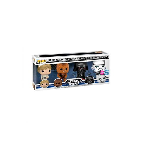 Funko POP! 4 Piece Star Wars Pop 4 Star Wars New Classic Figure Funko POP! 4 Piece Star Wars Pop 4 Star Wars New Classic Figure