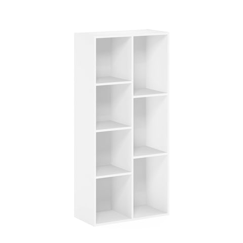 Furinno Luder 7-Cube Reversible Open Shelf, White Furinno Luder 7-Cube Reversible Open Shelf, White