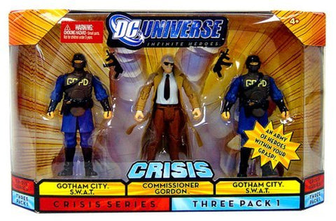 Mattel DC Universe Infinite Heroes 3 - Pack Commissioner Gordon/ Swat figure/ Swat figure Mattel DC Universe Infinite Heroes 3 - Pack Commissioner Gordon/ Swat figure/ Swat figure