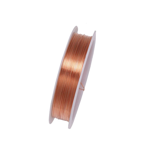SKYPRO 99.5% Pure Copper Wire Round Bare Copper Wire,0.6mm Jewelry Making Beading Floral Craft Wire (Length 10meters) SKYPRO 99.5% Pure Copper Wire Round Bare Copper Wire,0.6mm Jewelry Making Beading Floral Craft Wire (Length 10meters)