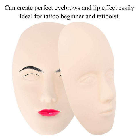 Sonew Training Mannequin Head, Tattoo Mannequin Training Eyelash Extensions, 5D Tattoo Practice Makeup Microblading Eyebrow Lip Training Silicone Fake Skin(#02(Tattoo Practice Skin)) Sonew Training Mannequin Head, Tattoo Mannequin Training Eyelash Extensions, 5D Tattoo Practice Makeup Microblading Eyebrow Lip Training Silicone Fake Skin(#02(Tattoo Practice Skin))