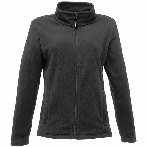 Regatta Women's Ladies Micro Full Zip Fleece Jacket, Black (Black), 12 (Manufacturer Size:12)
