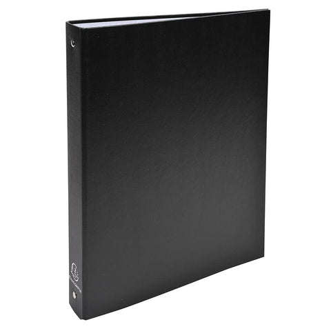 Exacompta PP Covered Ring Binder, A4, 4 Rings, 40 mm Spine - Black Exacompta PP Covered Ring Binder, A4, 4 Rings, 40 mm Spine - Black