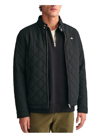 GANT Men's 7006340-5-XL Quilted Windcheater, Black, XL GANT Men's 7006340-5-XL Quilted Windcheater, Black, XL