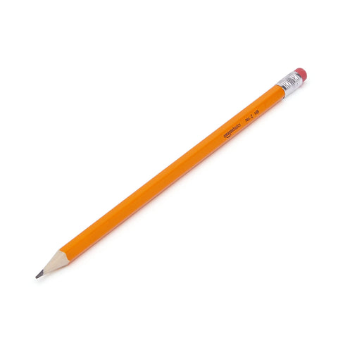 Amazon Basics Woodcased #2 Pencils, Pre-sharpened, HB Lead, 30 count, Orange