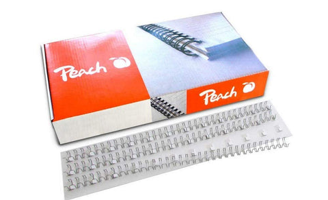 Peach Wire Binding Combs, 12mm silver, 3:1'', 34 loops A4, 100 pcs. PW127-01 Peach Wire Binding Combs, 12mm silver, 3:1'', 34 loops A4, 100 pcs. PW127-01