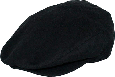 Men's Premium Wool Blend Classic Flat Ivy Newsboy Collection Hat (Black, Medium) Men's Premium Wool Blend Classic Flat Ivy Newsboy Collection Hat (Black, Medium)