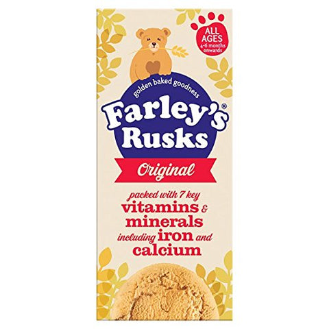 Farley's All Ages 4-6 Months Onwards Farley's Rusks Original 150g (Pack of 6 x 9s) Farley's All Ages 4-6 Months Onwards Farley's Rusks Original 150g (Pack of 6 x 9s)