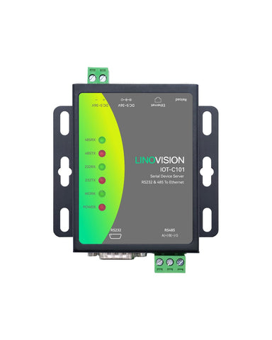 LINOVISION Dual Ports Serial Server, RS485 and RS232 to Ethernet Convertor, Modbus RTU/TCP Conversion, RS485 and RS232 to RJ45 Convertor, Processor Upgraded LINOVISION Dual Ports Serial Server, RS485 and RS232 to Ethernet Convertor, Modbus RTU/TCP Conversion, RS485 and RS232 to RJ45 Convertor, Processor Upgraded