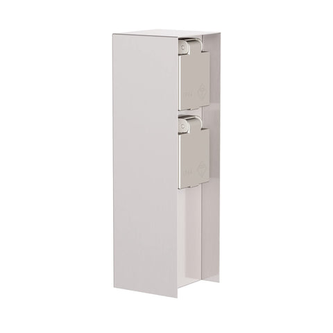 ledscom.de Garden socket pillar POMI for outdoors, IP44, 2-way, stainless steel, angular, 23 cm, socket tower, outdoor socket outlet, energy pillar, outdoor socket pillar, outdoor socket outlet ledscom.de Garden socket pillar POMI for outdoors, IP44, 2-way, stainless steel, angular, 23 cm, socket tower, outdoor socket outlet, energy pillar, outdoor socket pillar, outdoor socket outlet