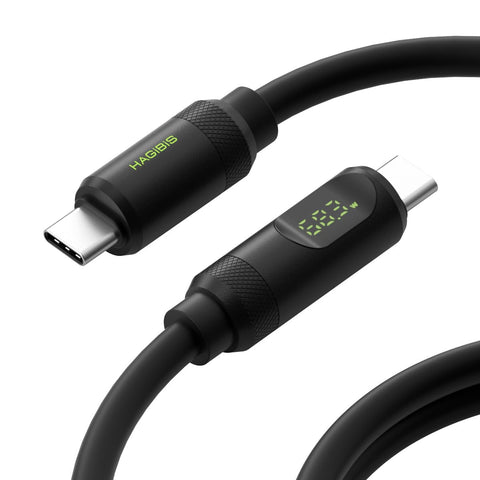 Hagibis USB 4 Cable, LED Display USB C 240W Fast Charging Cable with 8K@60Hz 40Gbps Data Transfer Thunderbolt 4/3 Video Cord for iPhone 16/15 Pro Max, iPad, MacBook Pro Air Hagibis USB 4 Cable, LED Display USB C 240W Fast Charging Cable with 8K@60Hz 40Gbps Data Transfer Thunderbolt 4/3 Video Cord for iPhone 16/15 Pro Max, iPad, MacBook Pro Air