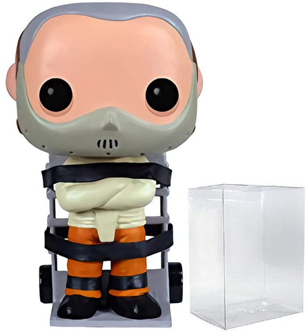 Funko POP The Silence of The Lambs - Hannibal Lecter Pop! Vinyl Figure (Bundled with Compatible Pop Box Protector Case), Multicolor, 3.75 inches Funko POP The Silence of The Lambs - Hannibal Lecter Pop! Vinyl Figure (Bundled with Compatible Pop Box Protector Case), Multicolor, 3.75 inches