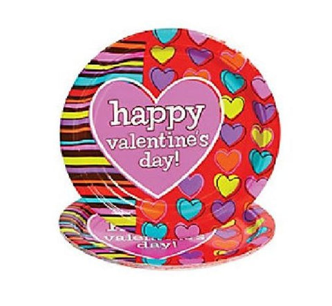 Hip Hearts Dessert Plates Valentines Sweetest Day Parties Celebrations 8 Ct Hip Hearts Dessert Plates Valentines Sweetest Day Parties Celebrations 8 Ct