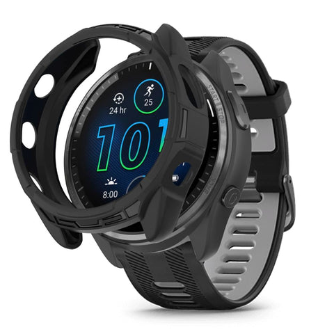 Niboow Case for Garmin Forerunner 965, with Screen Protector, Flexible TPU Shockproof Scratch Proof Cover Case for Garmin Forerunner 965 - Black Niboow Case for Garmin Forerunner 965, with Screen Protector, Flexible TPU Shockproof Scratch Proof Cover Case for Garmin Forerunner 965 - Black