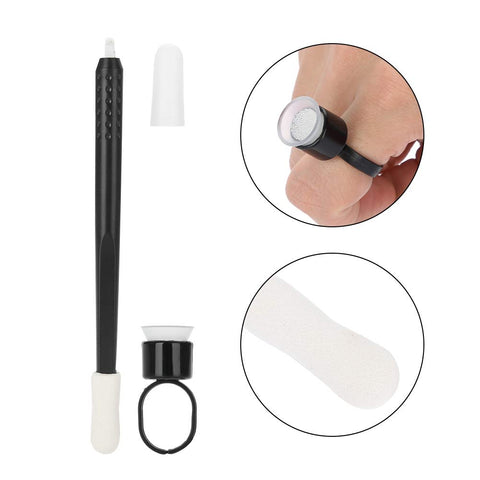 Semi Eyebrow Makeup Pen Disposable Microblading Pen with Pigment Ring Cup Semi Eyebrow Makeup Pen Disposable Microblading Pen with Pigment Ring Cup