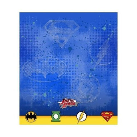 Justice League Rescue 54x 96 Plastic Tablecover Justice League Rescue 54x 96 Plastic Tablecover