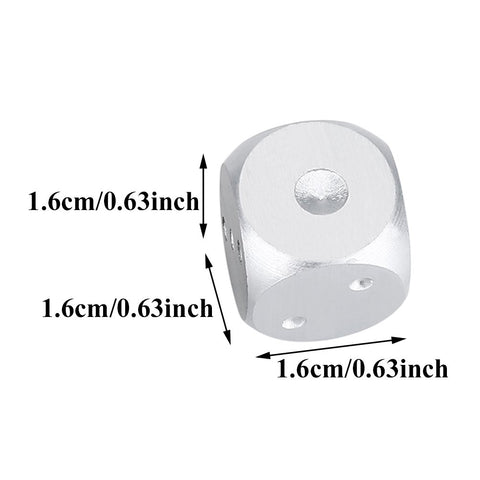 5pcs Table Game Dice, Aluminium Alloy Table Game Poker Games Dices Set with Storage Box for Table Games Poker Monopoly(Silver-Rectangle Box) 5pcs Table Game Dice, Aluminium Alloy Table Game Poker Games Dices Set with Storage Box for Table Games Poker Monopoly(Silver-Rectangle Box)