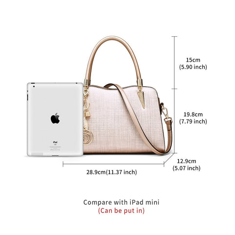 Leather Handbags for Women, Small Ladies Crossbody Top-handle Purses gold Size: One Size