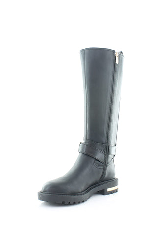 DKNY Women's Knee High Tall Boot, Soft Black Leather Delanie, 5.5 DKNY Women's Knee High Tall Boot, Soft Black Leather Delanie, 5.5