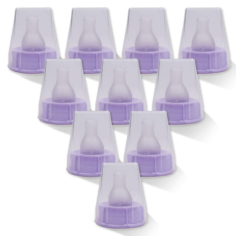SteriCare Sterile Disposable 1 Speed Teat - Purple - Pack of 10