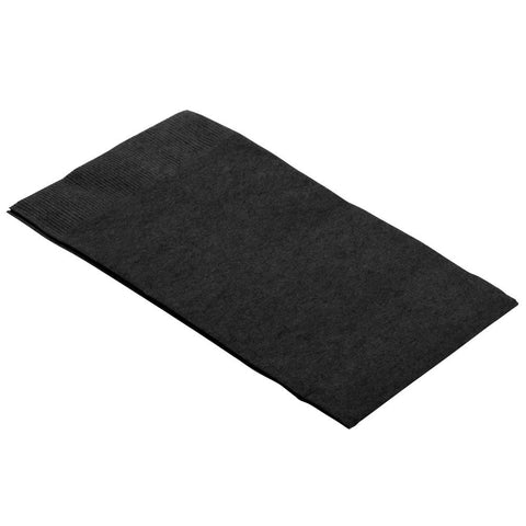 Jet Black 2-Ply Guest Towels | Pack of 16 | Party Supply Jet Black 2-Ply Guest Towels | Pack of 16 | Party Supply