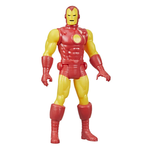 Marvel Hasbro Legends 3.75-inch Scale Retro 375 Collection Iron Man Action Figure Toy, Yellow Red Marvel Hasbro Legends 3.75-inch Scale Retro 375 Collection Iron Man Action Figure Toy, Yellow Red