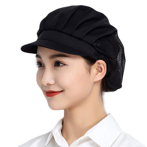 Jaspfct 1pc Chef Hat Food Service Hairnets Kitchen Cooking Cap for Women HT001B1 Jaspfct 1pc Chef Hat Food Service Hairnets Kitchen Cooking Cap for Women HT001B1