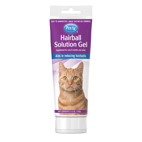 Pet-Ag Hairball Solution Gel Supplement for Cats - 3.5 oz - Helps Prevent and Reduce Hairballs in Cats 6 Months and Older Pet-Ag Hairball Solution Gel Supplement for Cats - 3.5 oz - Helps Prevent and Reduce Hairballs in Cats 6 Months and Older
